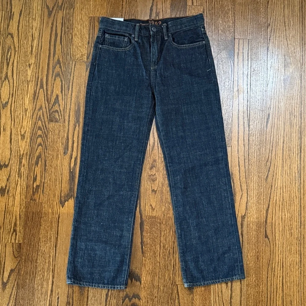 GAP Kids 1969 Boys 12 Husky Dark Blue Jeans Straight